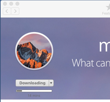 Downloading-macOS Sierra