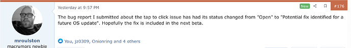 Tap-to-click issues on B9 and 10 (and now Monterey release) Page 8 MacRumors Forums